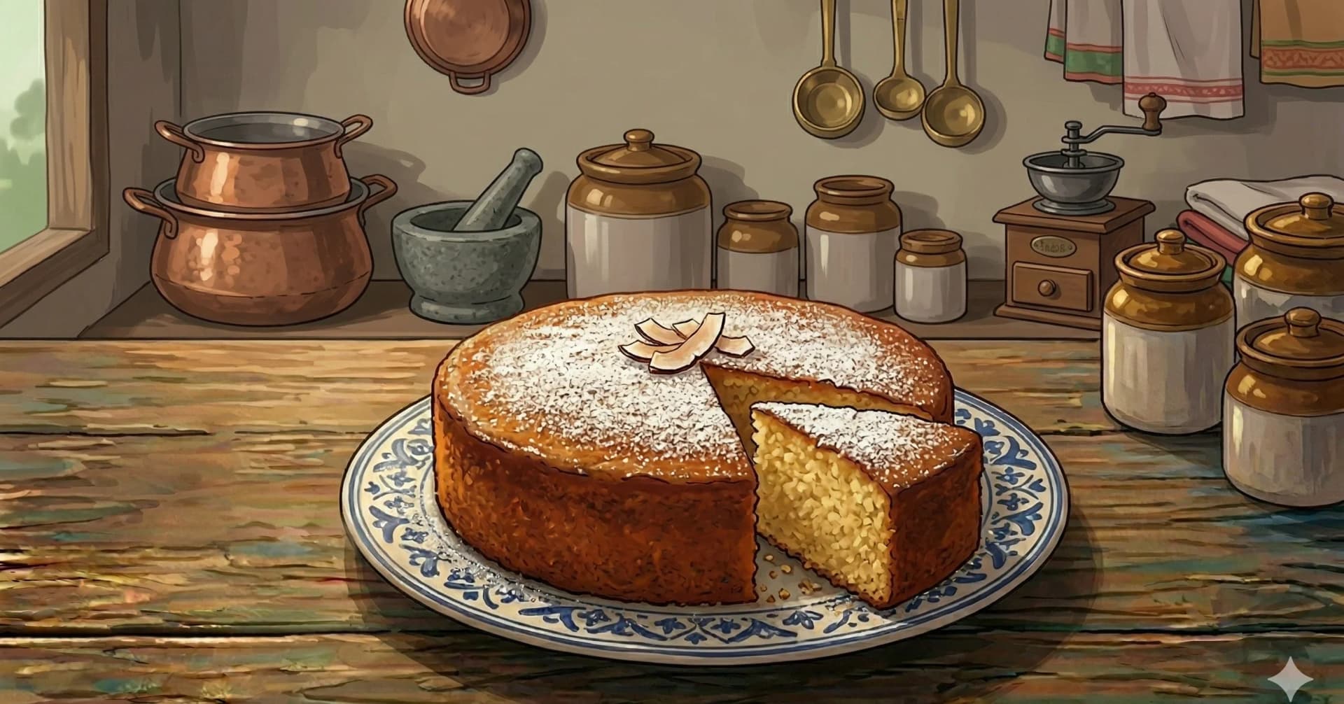 Goan Coconut Cake (Baath)