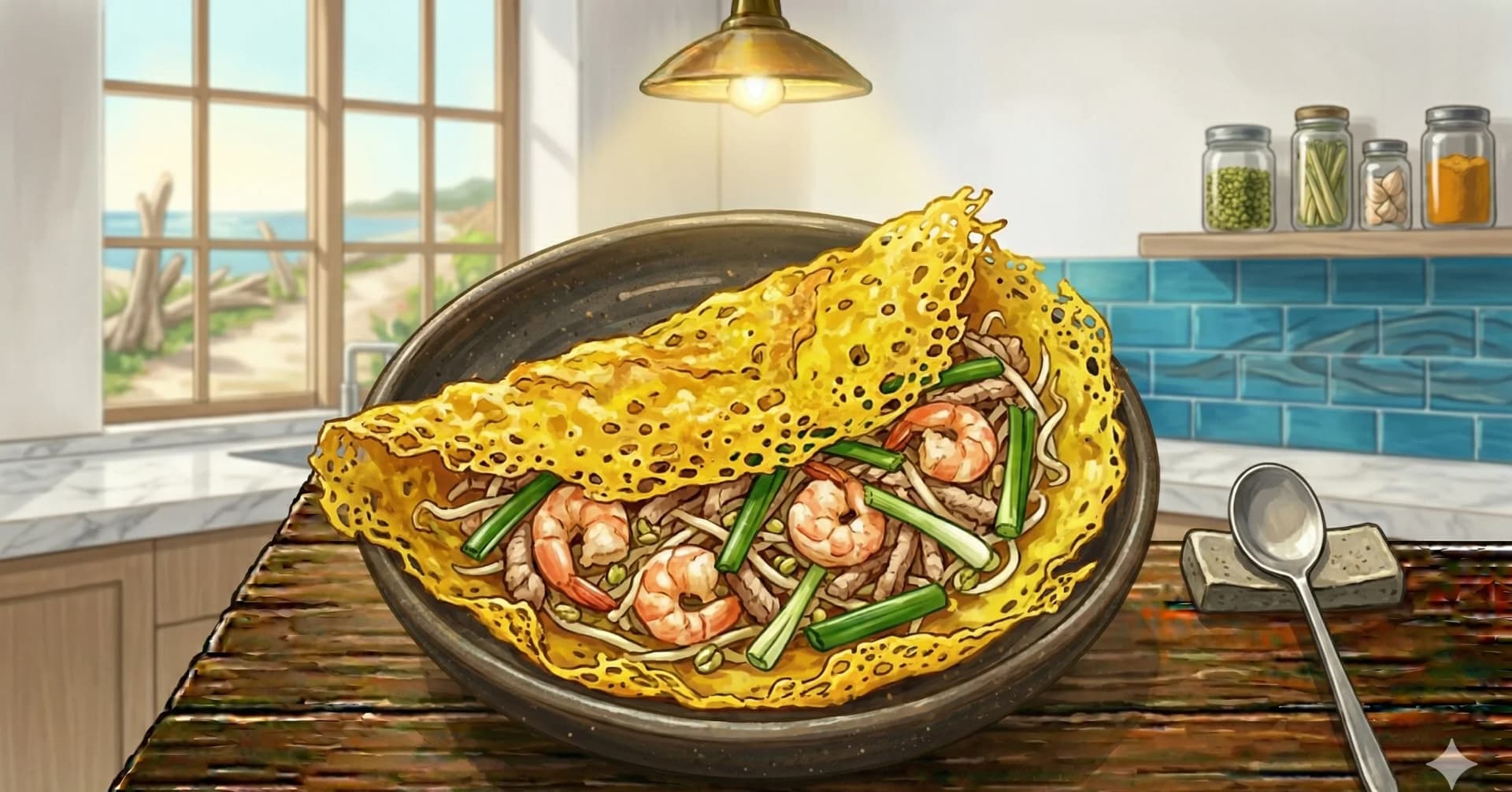 Crispy Stuffed Crepe (Bánh Xèo)