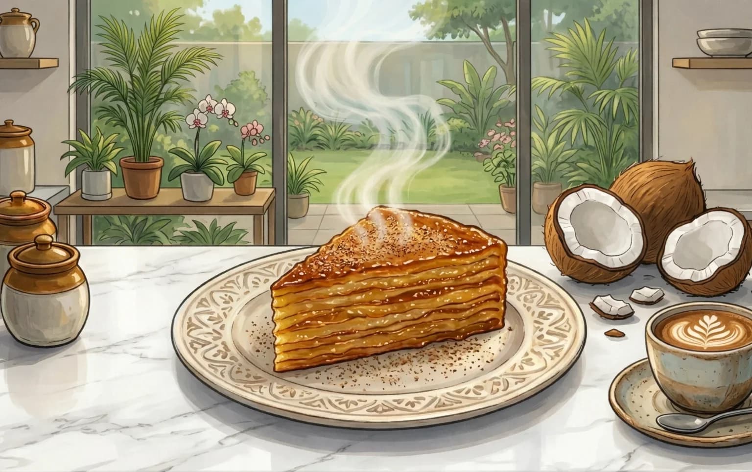 Goan Layered Coconut Cake (Bebinca)