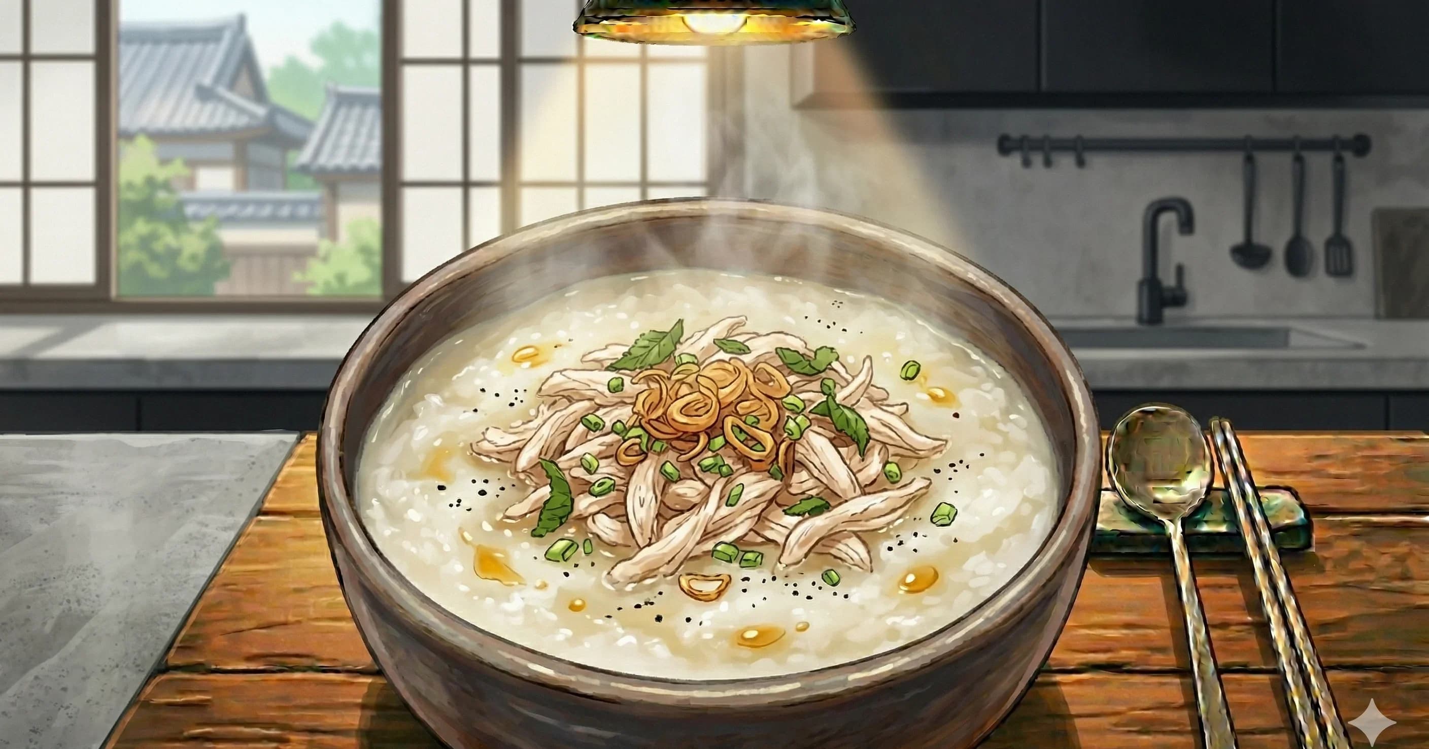 Ch\u00e1o G\u00e0 (Vietnamese Chicken Rice Porridge)