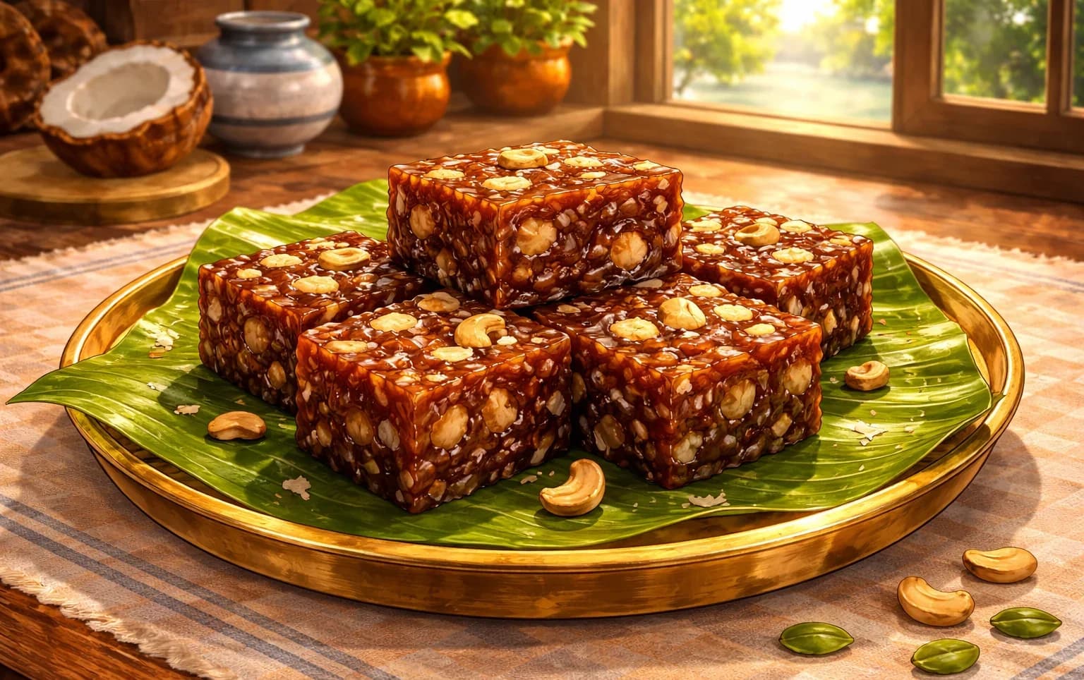 Palm Sugar Sticky Fudge (Dodol)