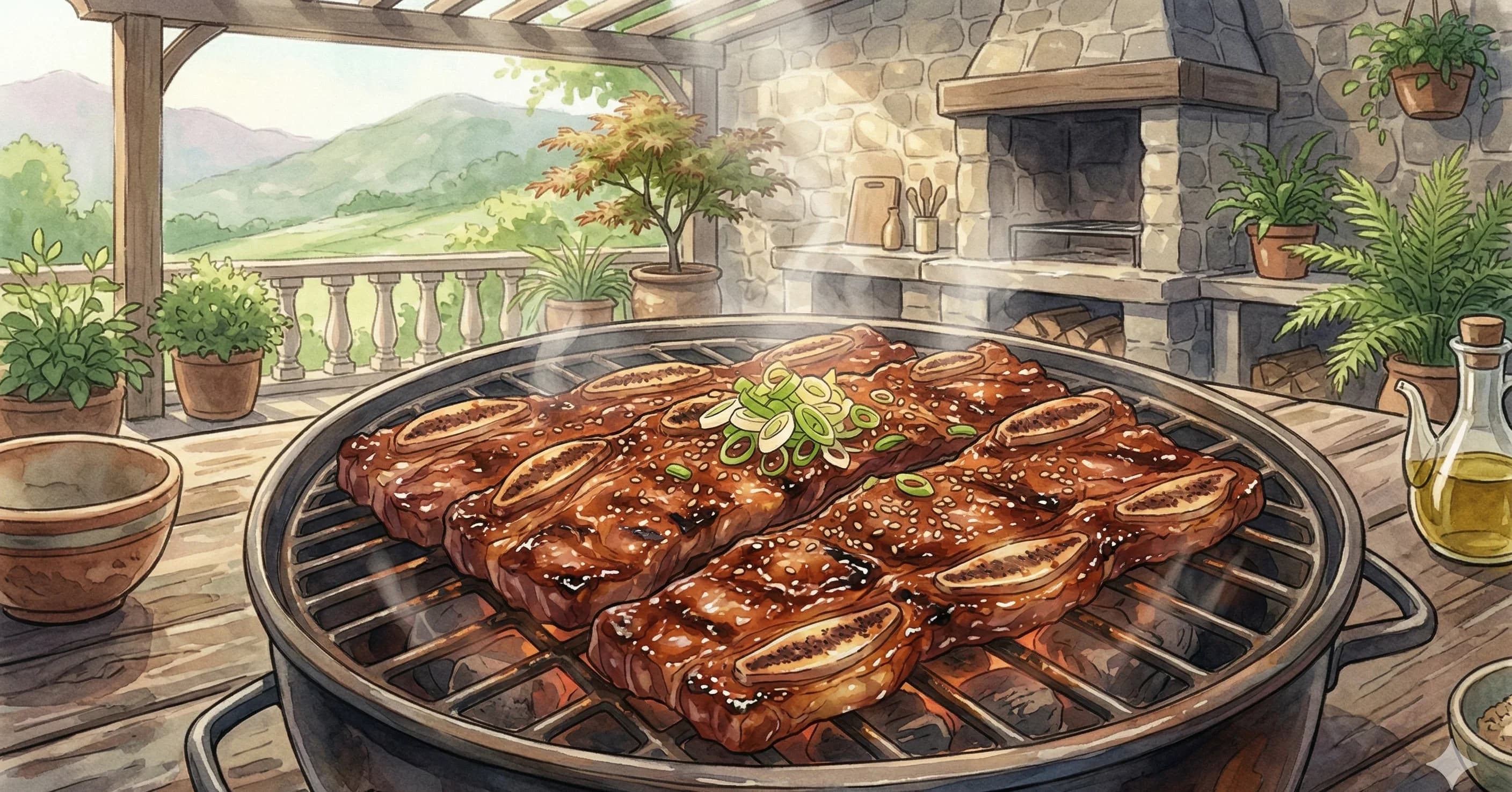 Galbi (Korean BBQ Short Ribs)
