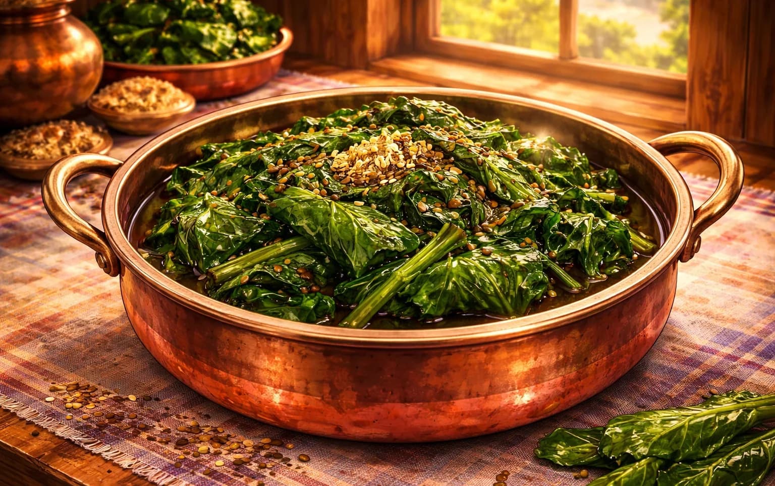 Kashmiri Collard Greens (Haak)