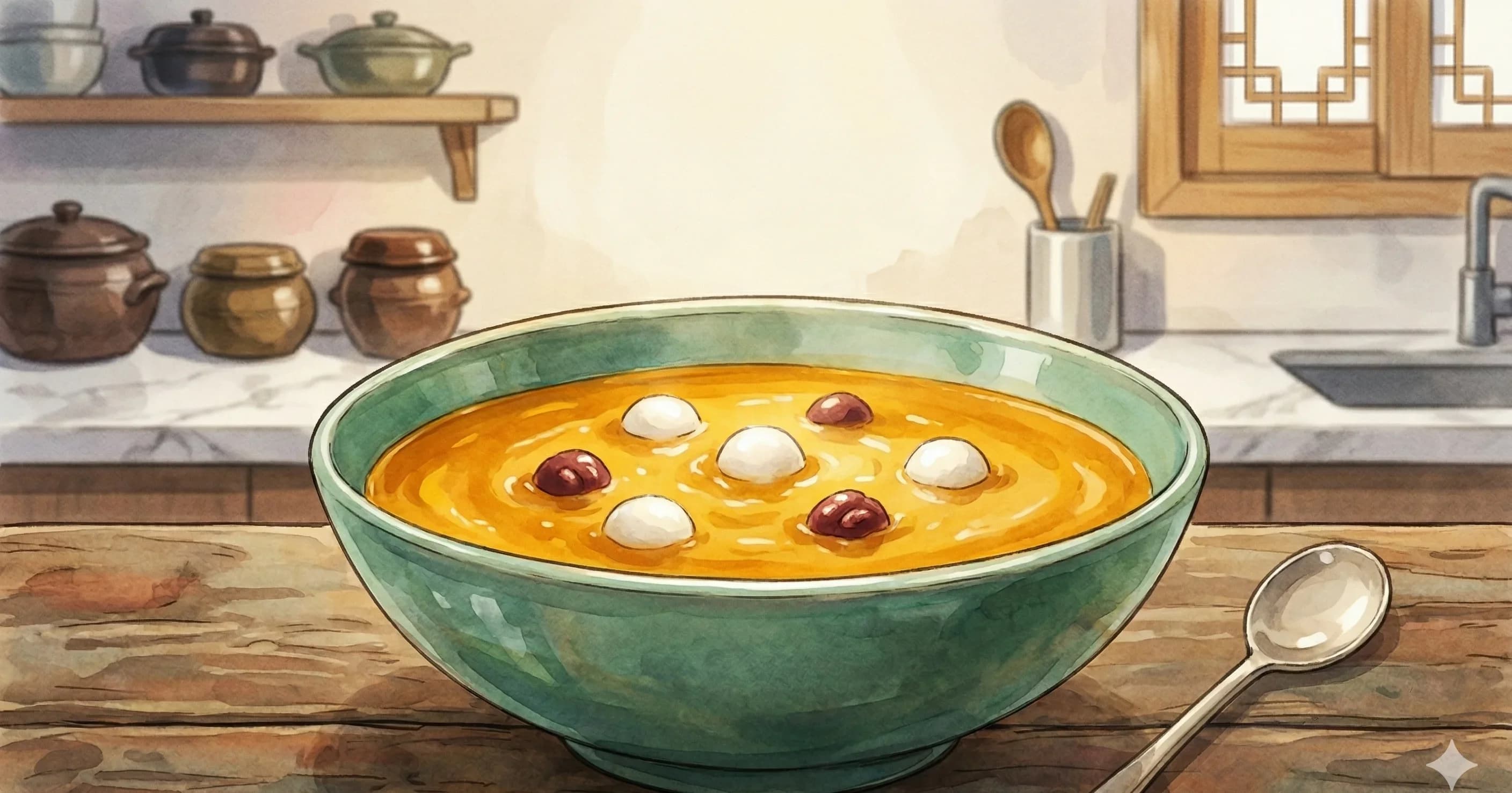 Hobakjuk (Pumpkin Porridge)