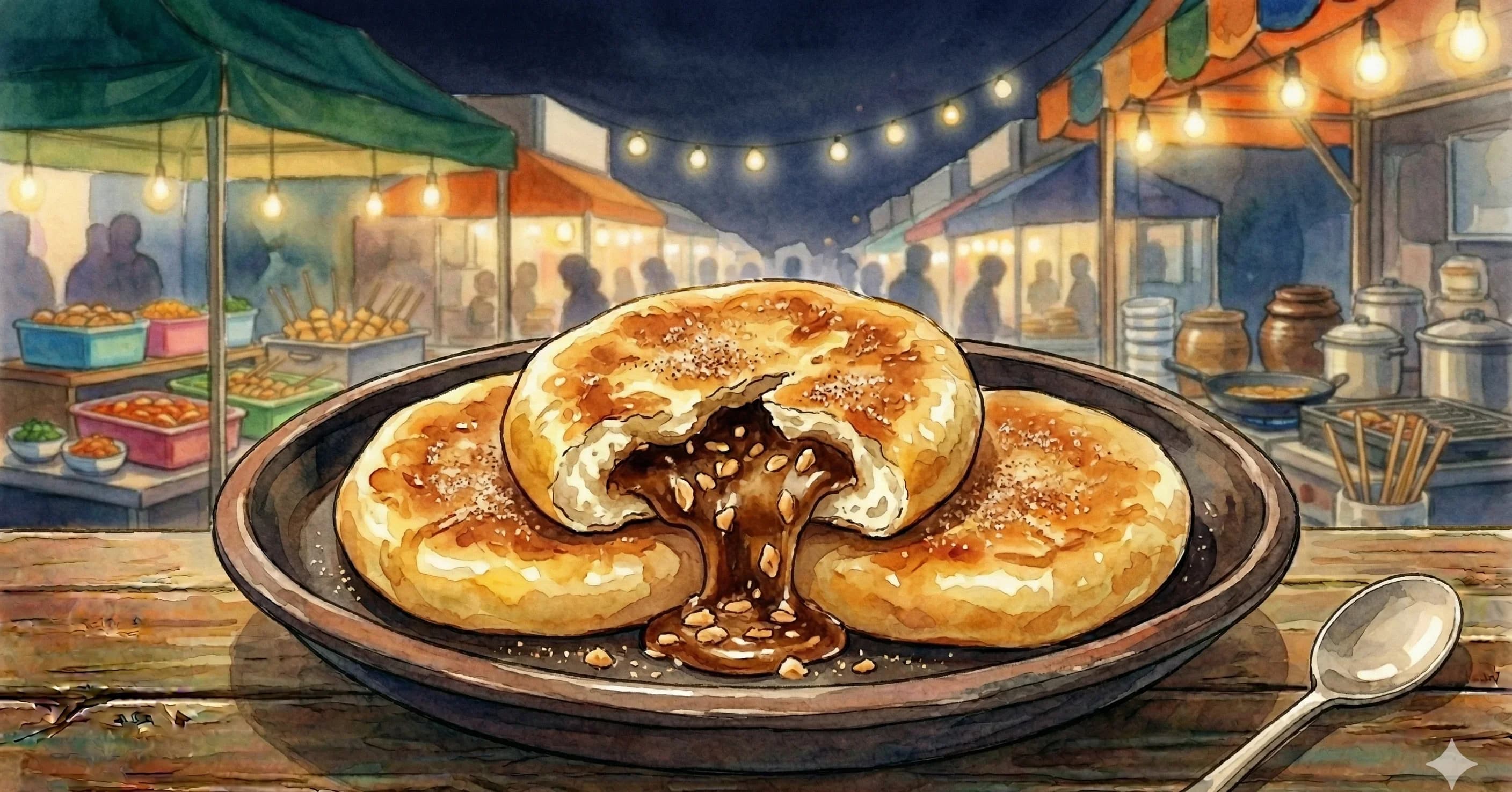 Hotteok (Sweet Korean Pancakes)