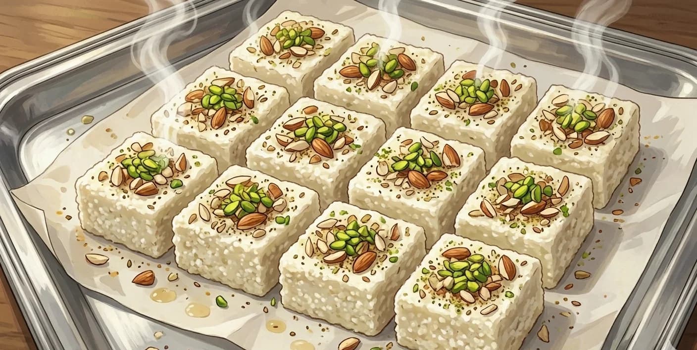 Milk Cake Fudge (Kalakand)