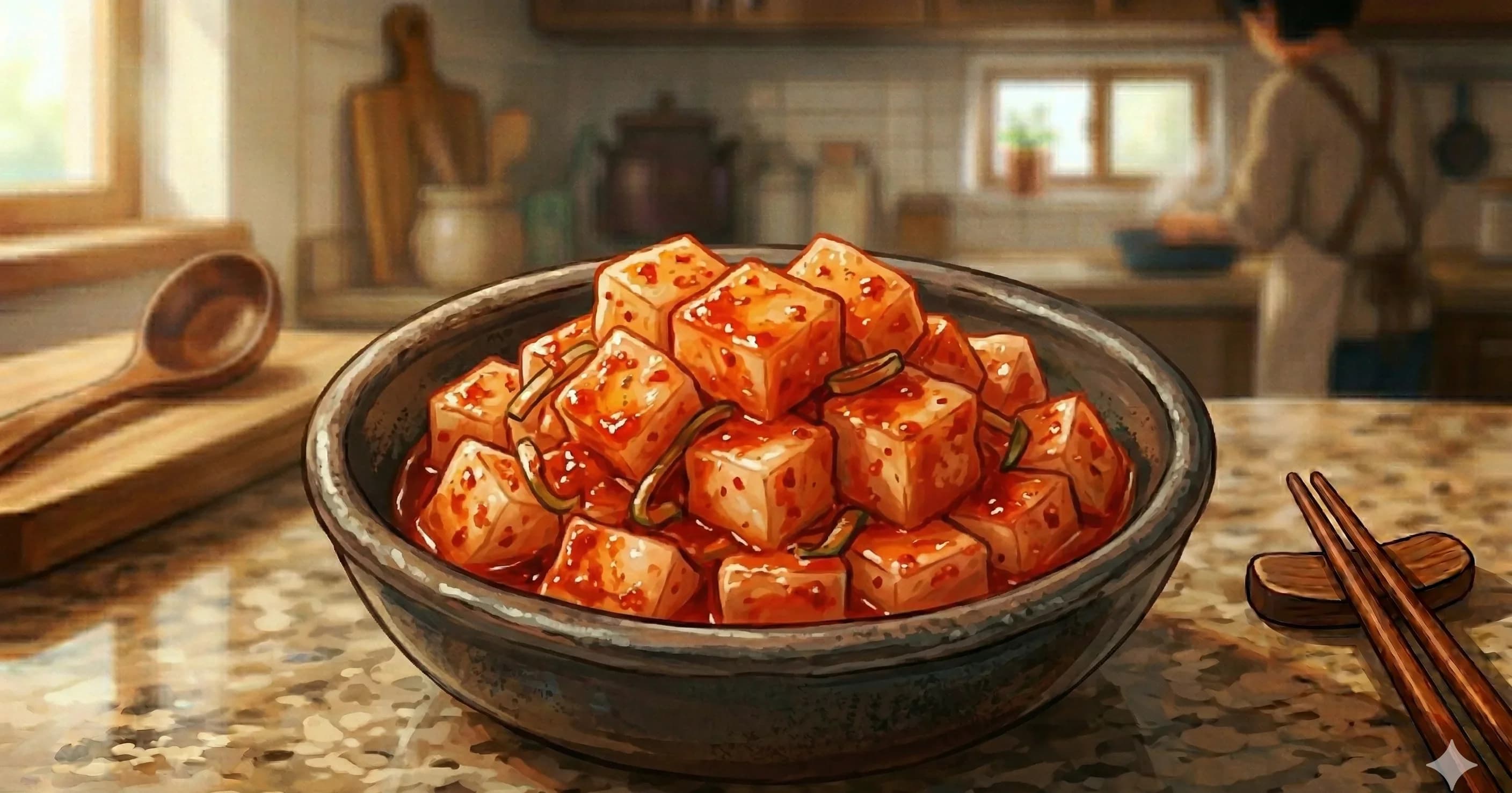 Kkakdugi (Cubed Radish Kimchi)