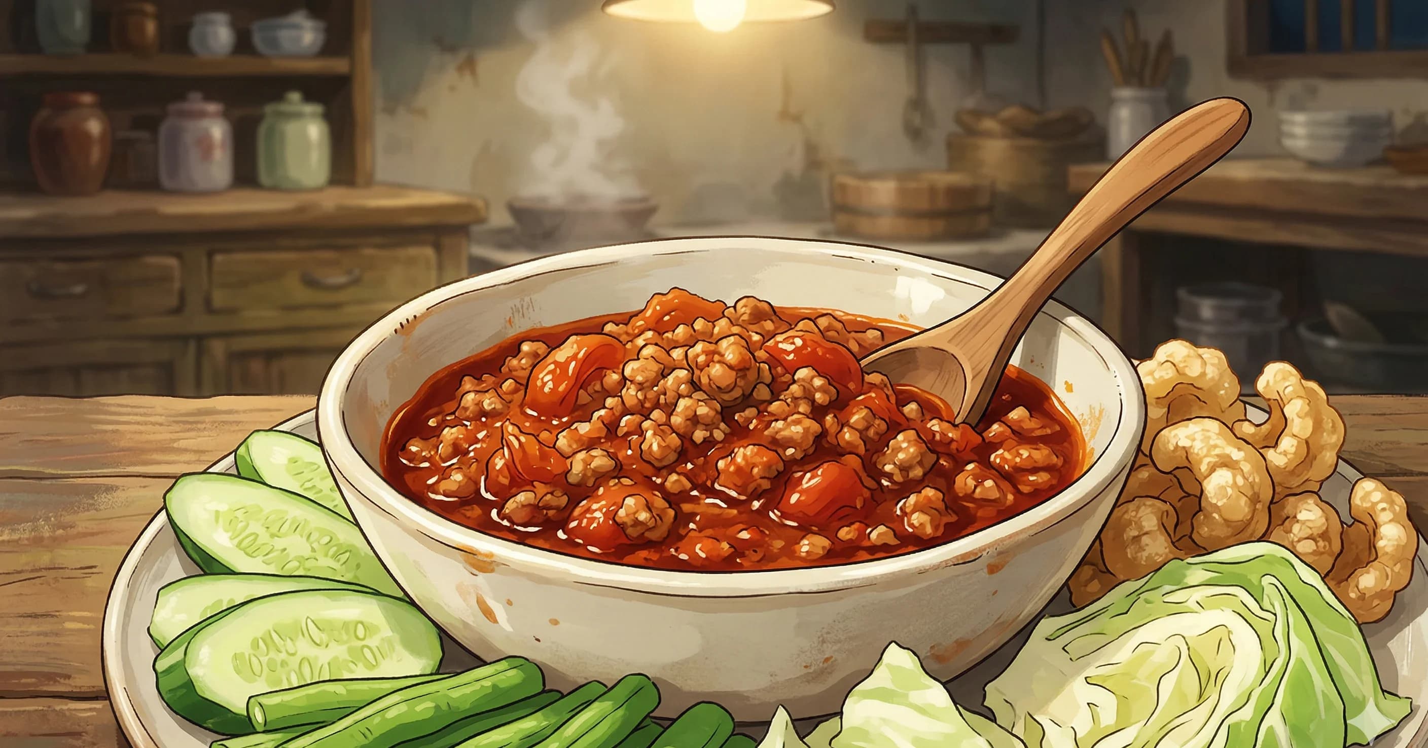 Nam Prik Ong (Northern Thai Pork and Tomato Dip)