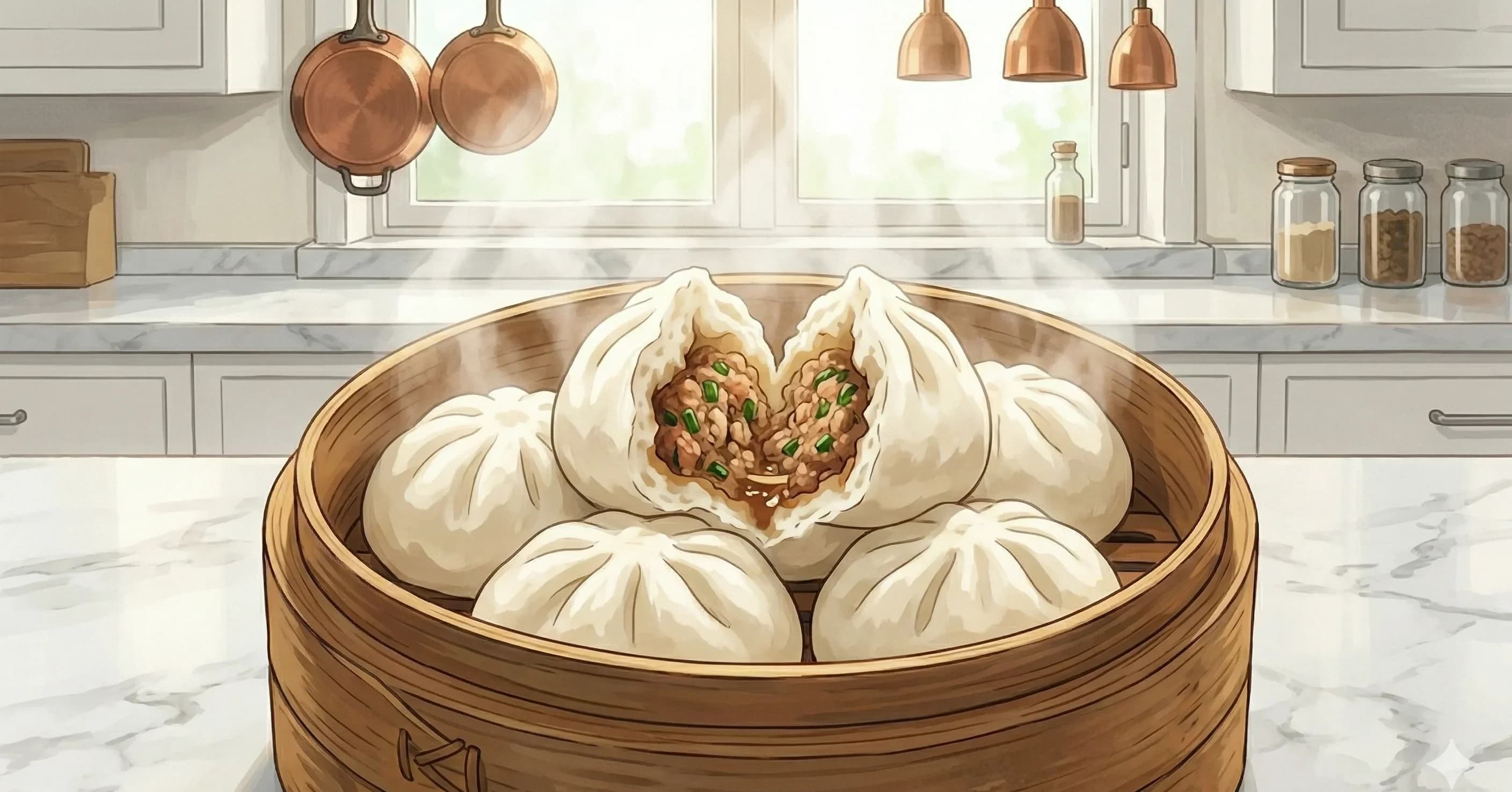 Nikuman (Japanese Steamed Pork Buns)