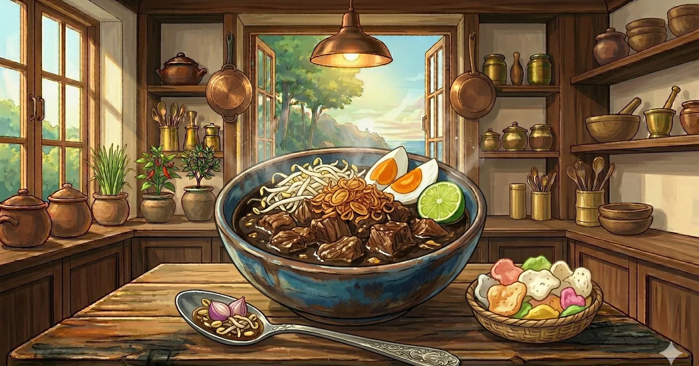 Black Nut Beef Soup (Rawon)