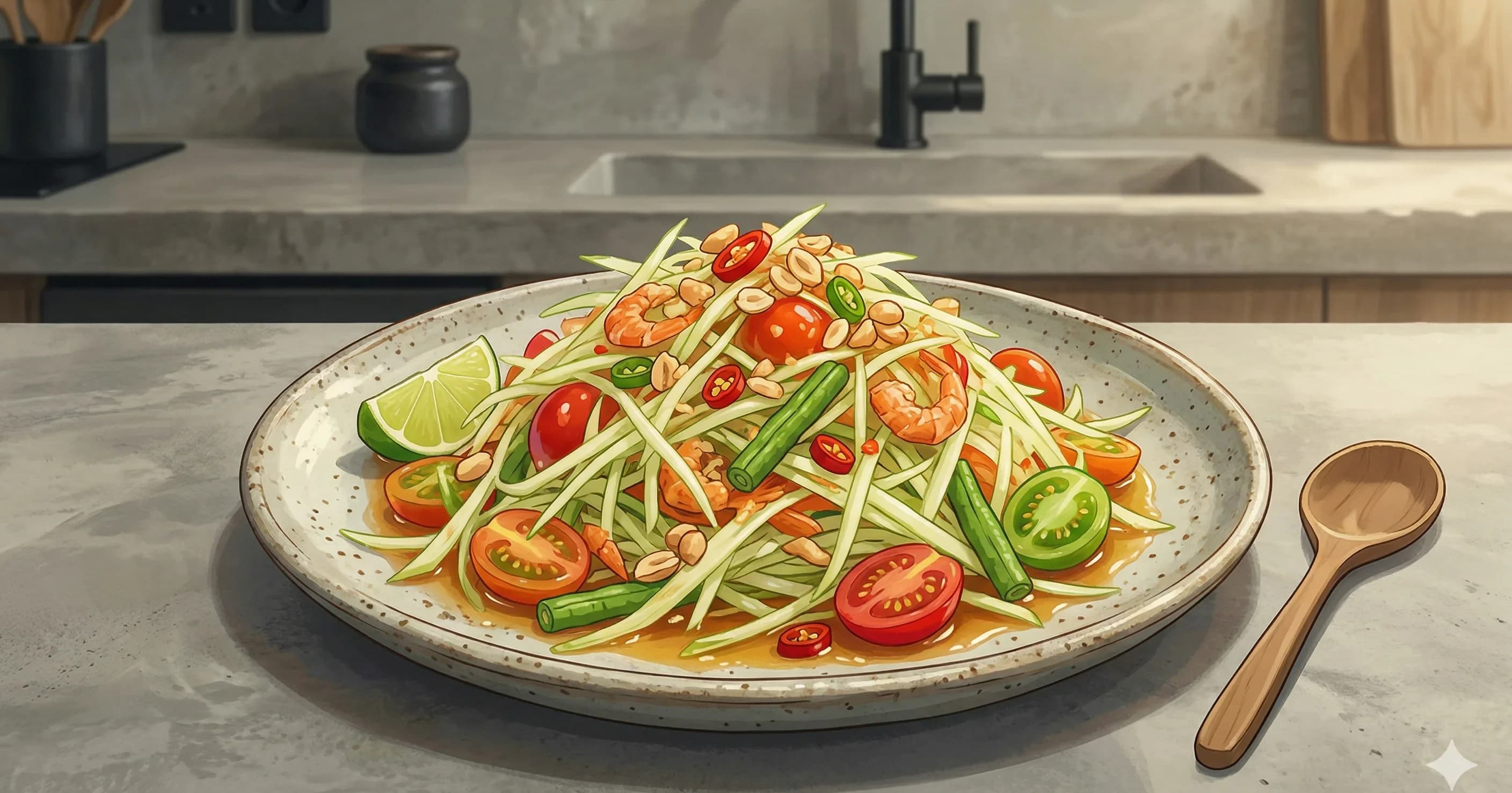 Som Tam Thai (Green Papaya Salad)