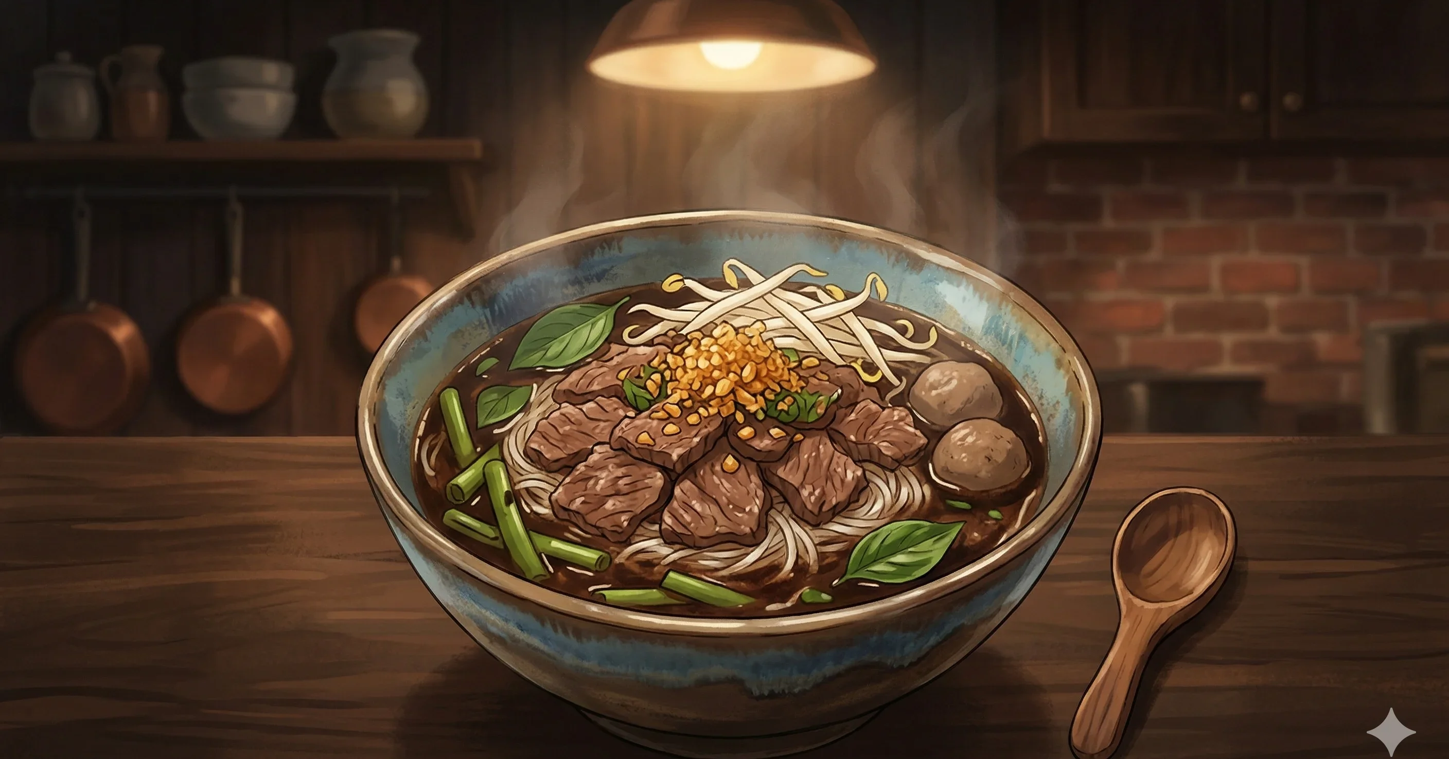 Boat Noodles (ก๋วยเตี๋ยวเรือ) — Dark, spice-infused Thai noodle soup with pork, toasted aromatics, and enriched broth