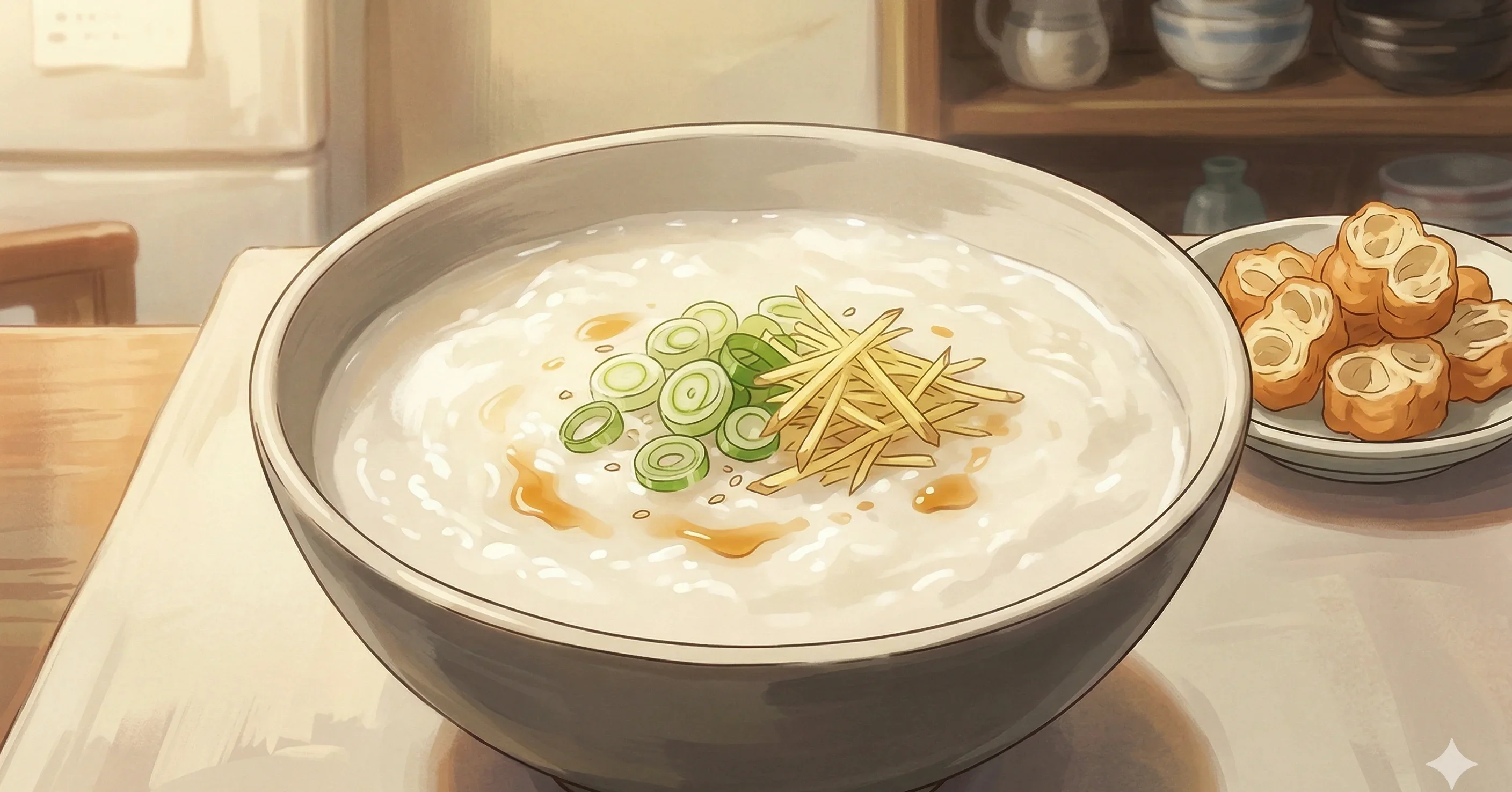 Congee (Gachas de Arroz Chinas) — El alimento más sencillo y reconfortante de la cocina china, cocido a fuego lento hasta quedar cremoso y sedoso