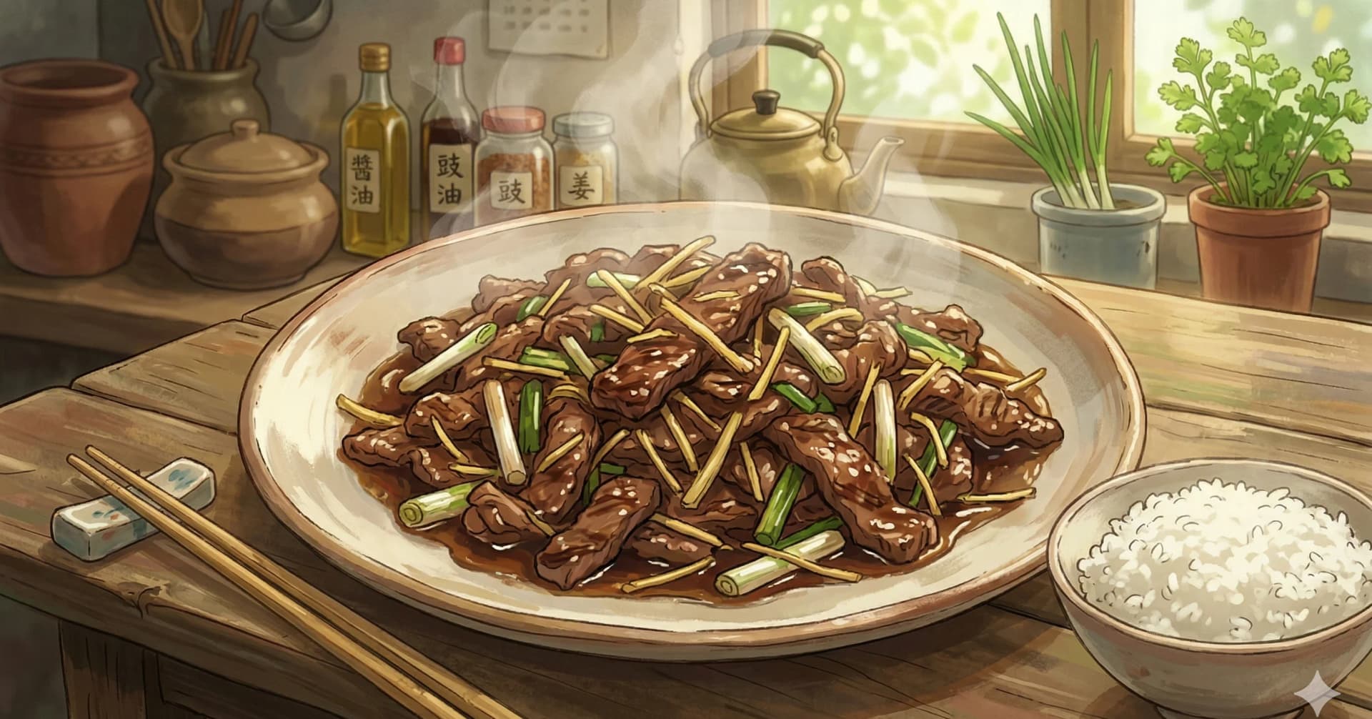 Ginger Scallion Beef — A Cantonese classic of tender, velveted beef stir-fried with heaps of fresh ginger and scallion