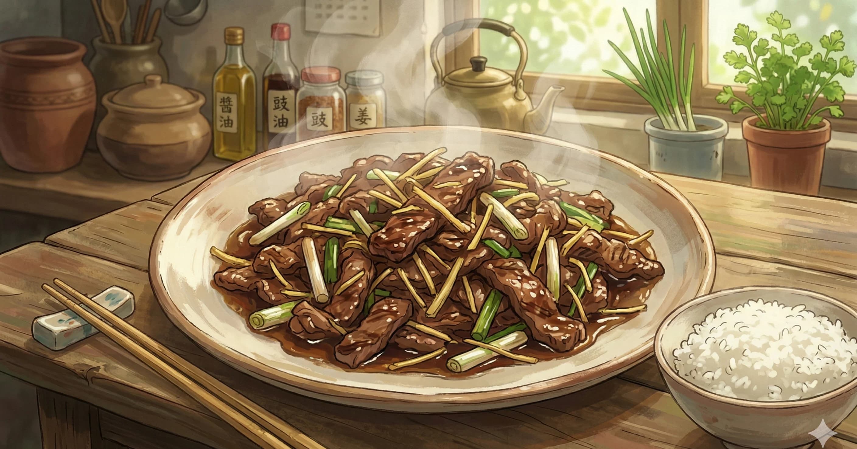 Ginger Scallion Beef — A Cantonese classic of tender, velveted beef stir-fried with heaps of fresh ginger and scallion