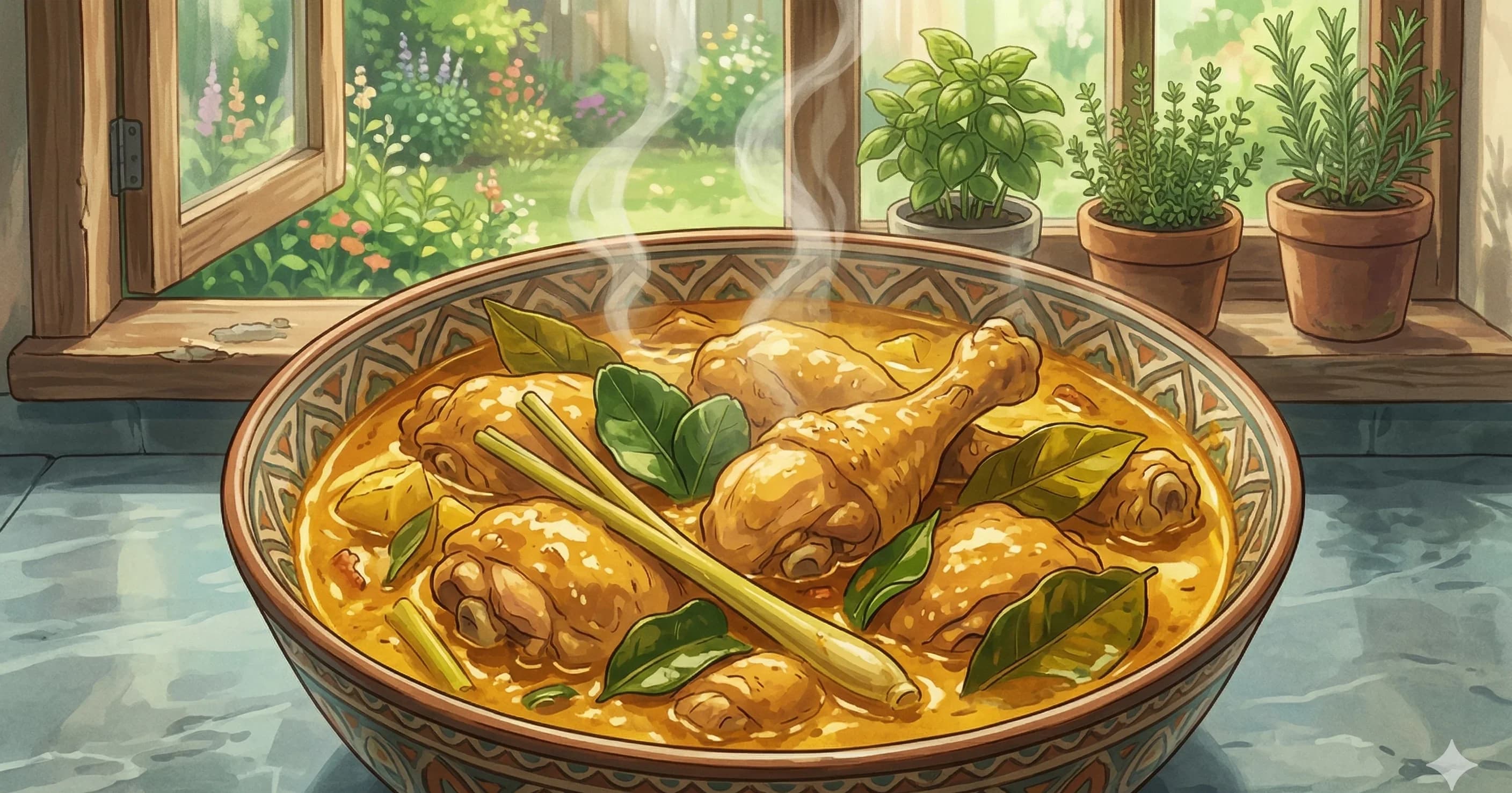 Turmeric Coconut Chicken (Gulai Ayam)