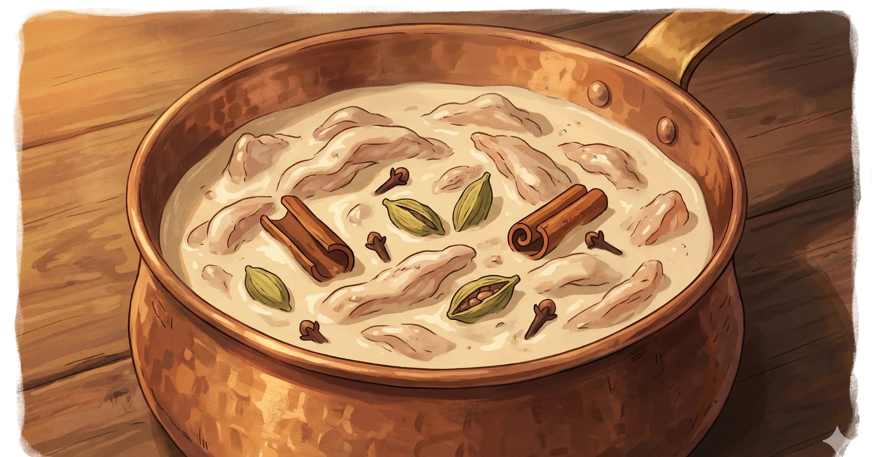 Khargosh Ka Mokul — Rabbit braised in a white onion and cashew gravy with cream