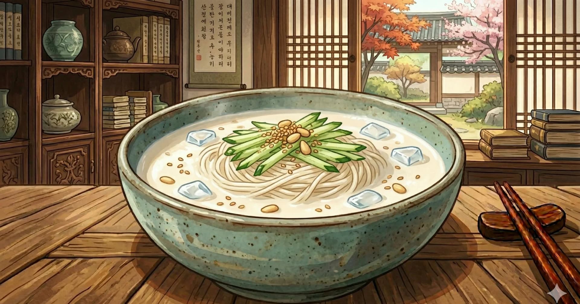 Kongguksu (Cold Soy Milk Noodle Soup)