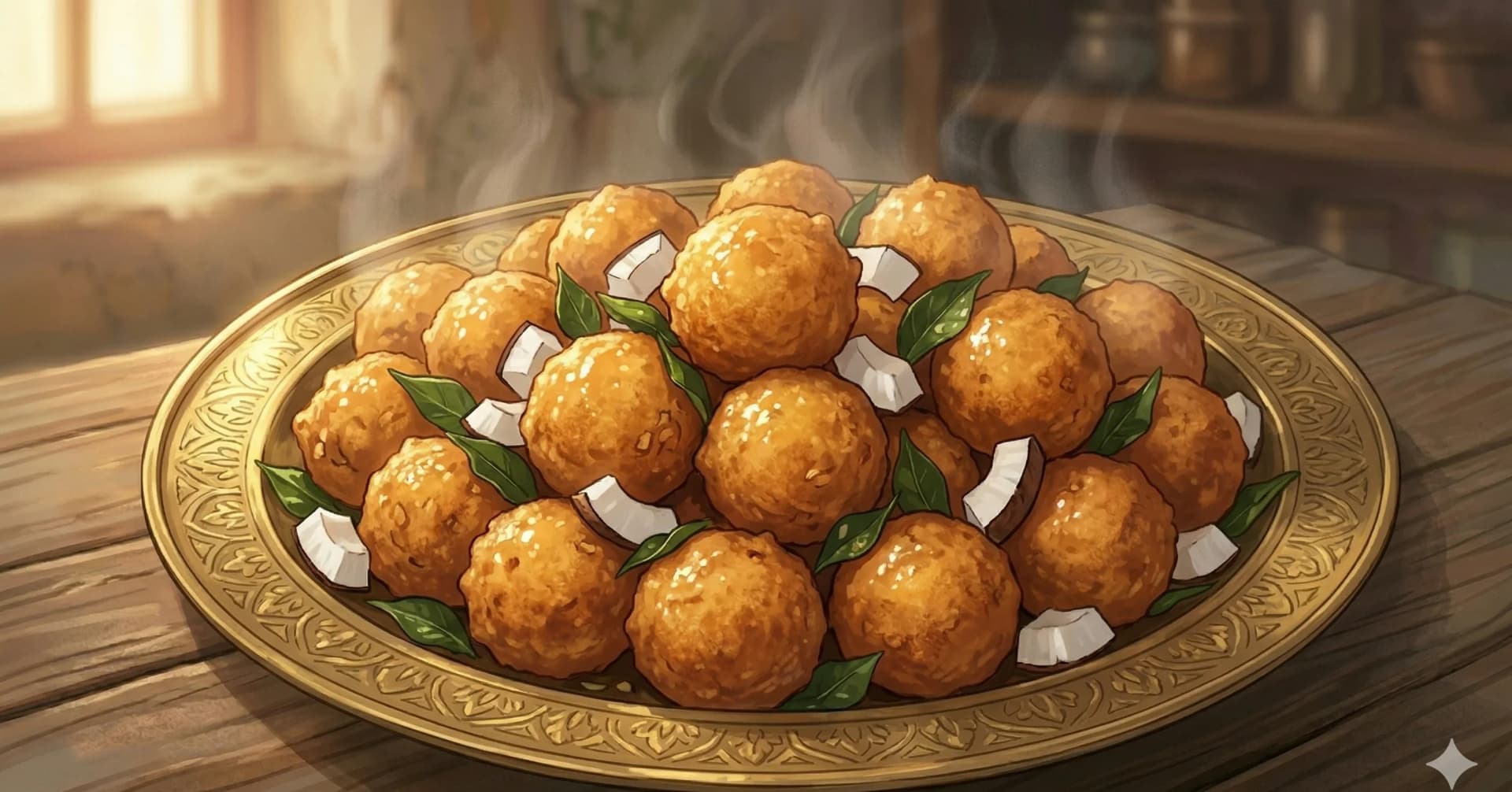 Spiced Lentil Fritters (Mysore Bonda) — South Karnataka's Pillowy Urad Dal Dumplings