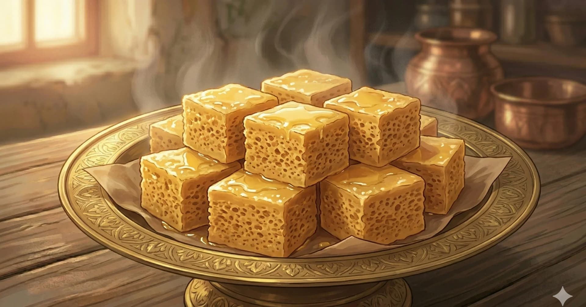 Dulce de Harina de Garbanzo (Mysore Pak) — El dulce real de Karnataka. Tres ingredientes, una textura legendaria