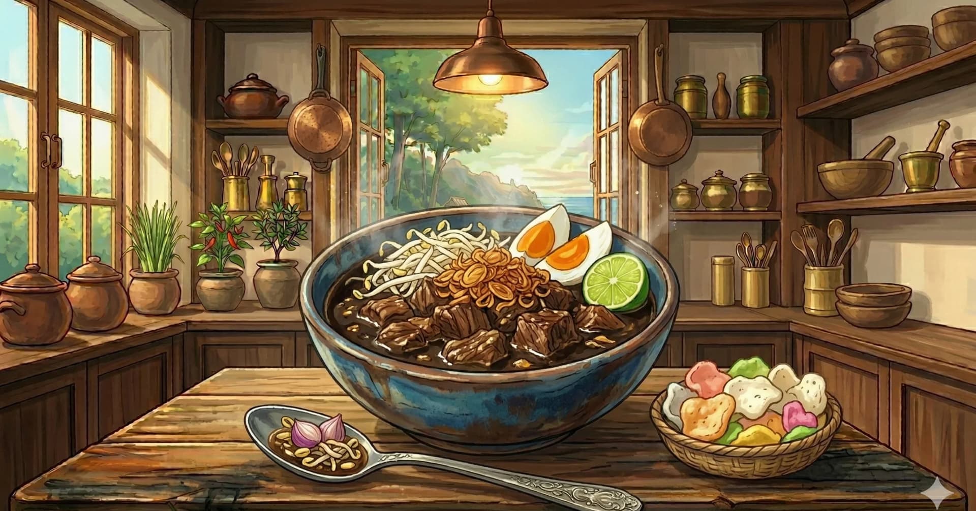 Black Nut Beef Soup (Rawon)