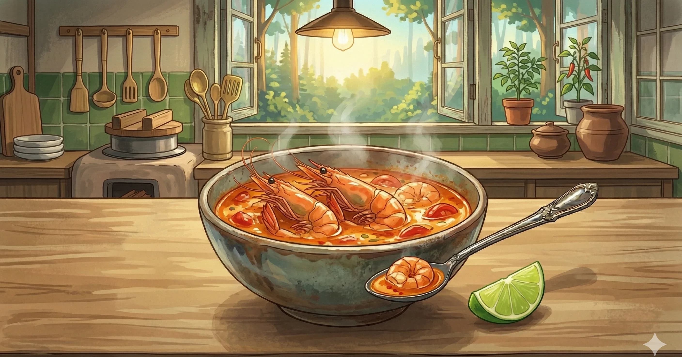 Portuguese Shrimp Soup (Sopa de Camarão) — Goan prawn soup — a velvety Portuguese-style bisque of prawn stock, potato, and egg yolk