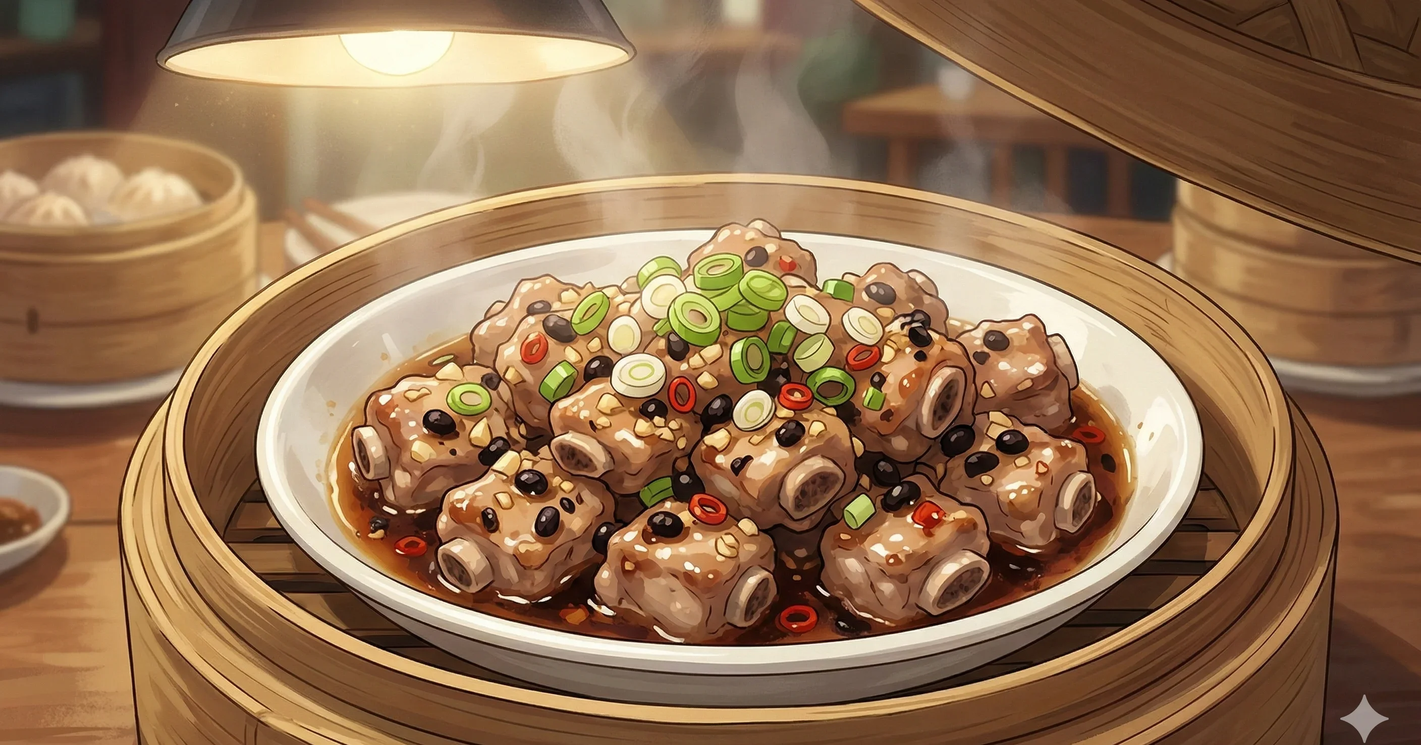 Steamed Spare Ribs with Black Bean Sauce (豉汁蒸排骨)