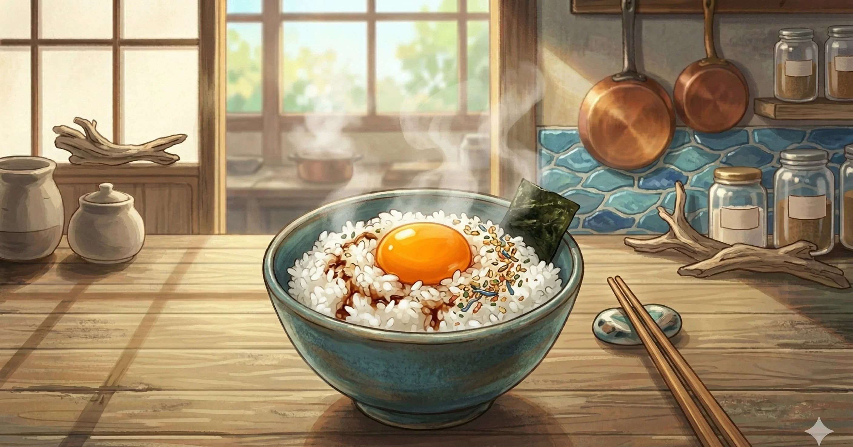 Tamago Kake Gohan (Japanese Egg Rice) — Steaming rice stirred with a raw egg and soy sauce, Japan's simplest and most satisfying breakfast