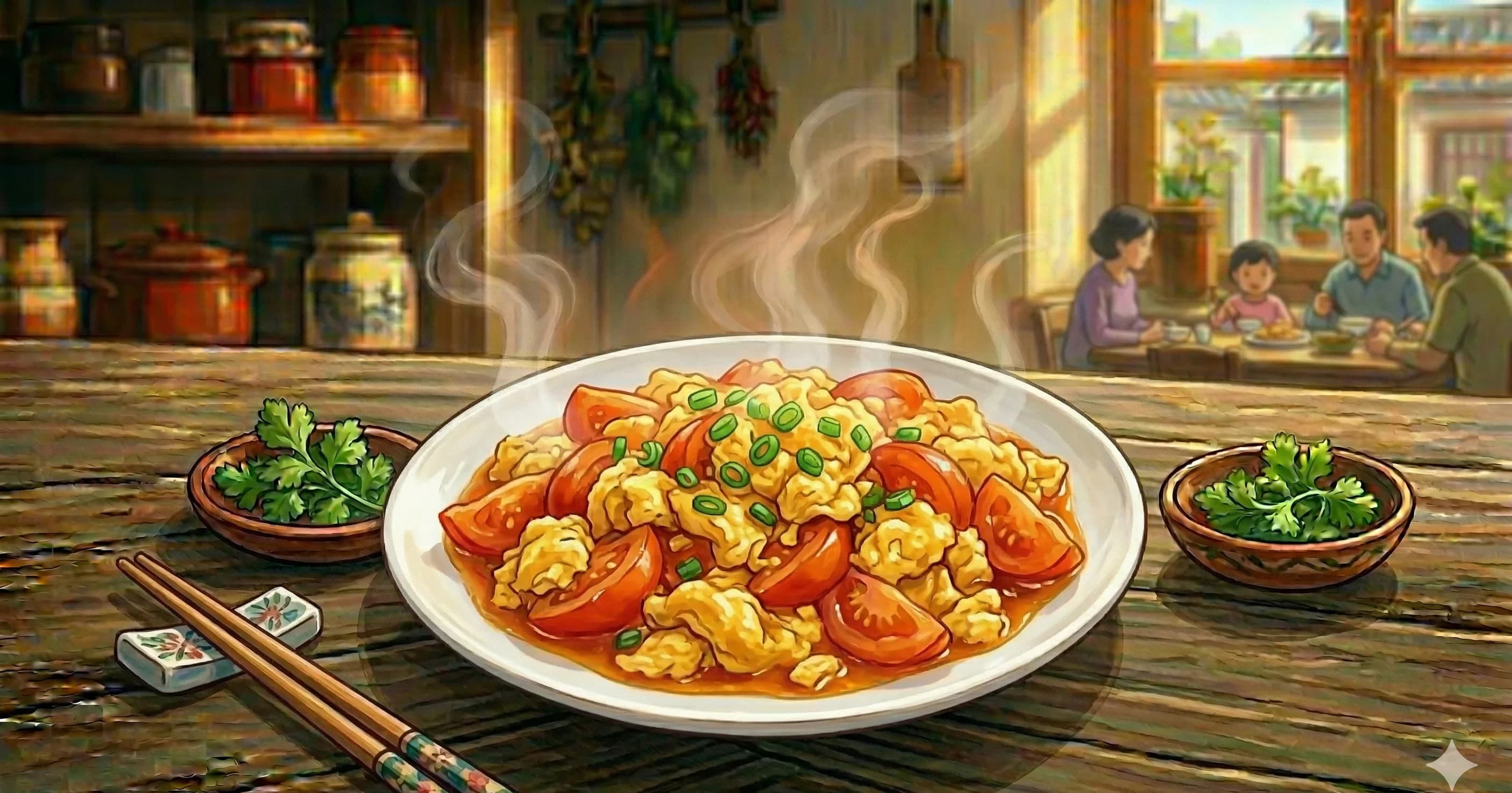 Xi Hong Shi Chao Dan (Tomato Egg Stir-Fry) — China's beloved home-cooked staple of silky scrambled eggs in a sweet-savory tomato sauce